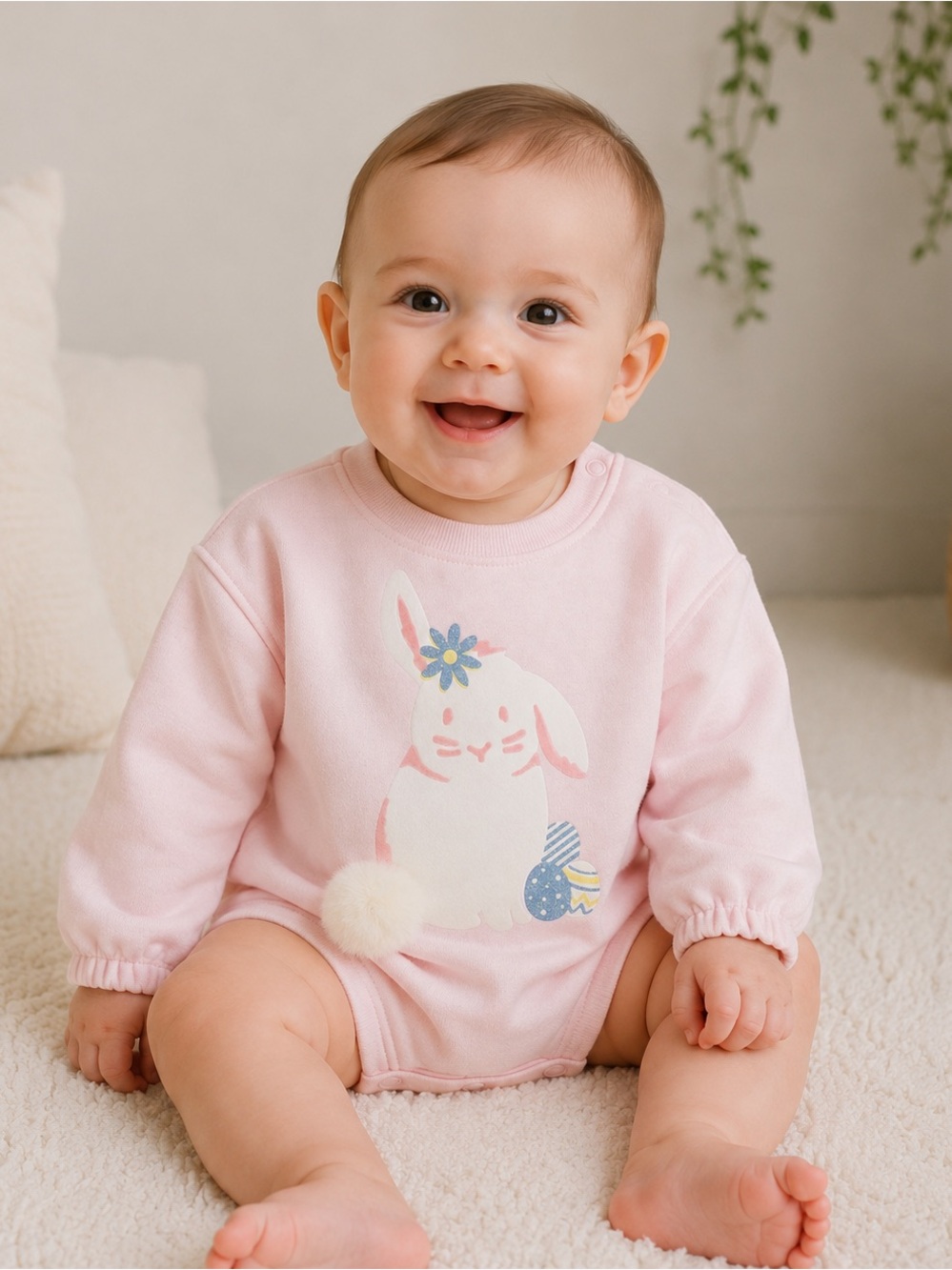 BABY GIRL BUNNY BODYSUITS